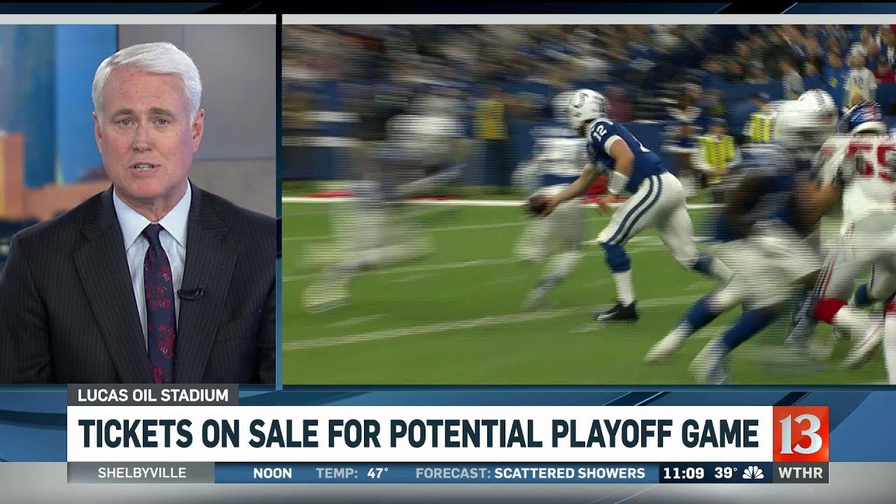 Tickets on sale for potential Colts playoff game
