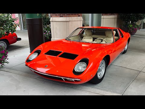 1967 Lamborghini Miura - Engine start up sounds and driving (60 FPS)