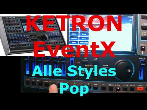 KETRON EVM / EventX / Event: POP Styles (complete style demo)