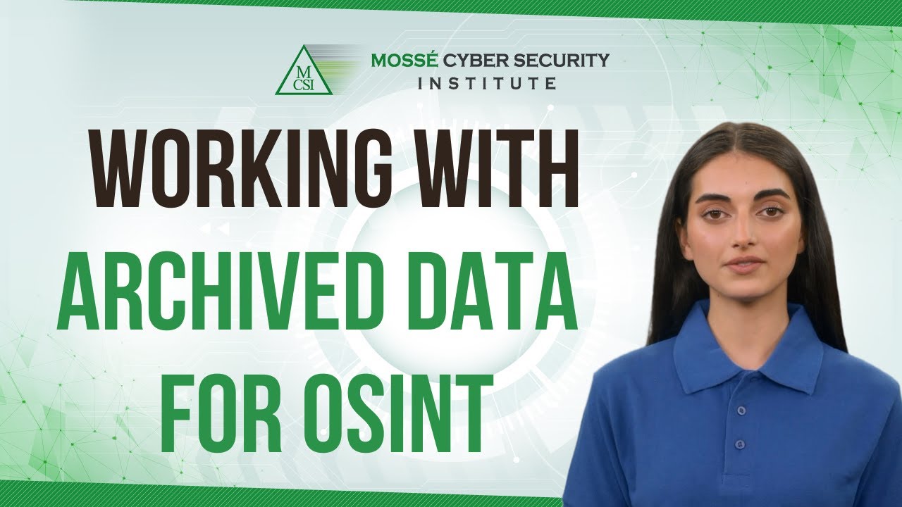 Working with archived data for OSINT