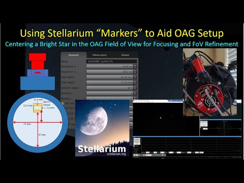 Using Stellarium "Markers" to Set Up an Off-Axis Guider