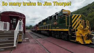 Railfanning a busy day in Jim Thorpe, Pennsylvania | July 20, 2025