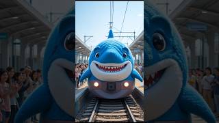 Shark Themed Train 🦈 Would You Like To Ride? #shark #babyshark #cute #train #funny #travel #shorts