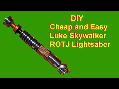 How to Make Luke's Return of the Jedi Lightsaber - Cheap and Easy DIY Cardboard
