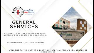 General Services at the Sutter County One Stop