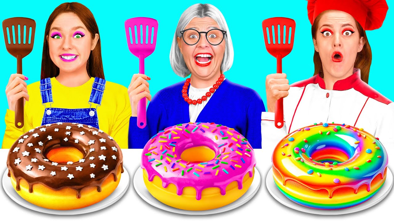 自分 vs おばあちゃんの料理チャレンジ | 面白い料理バトル TeenChallenge