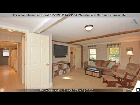 Priced at $374,900 - 80 Lincoln Avenue, Holden, MA 01520