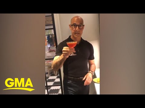Stanley Tucci shows how to make a perfect Negroni cocktail at home l GMA Digital