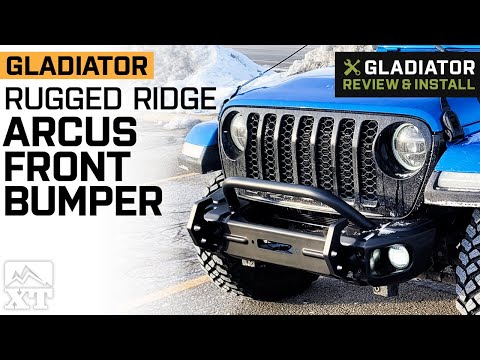 Jeep Gladiator JT Rugged Ridge Arcus Front Bumper with Over-Rider Hoop Review & Install