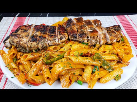 The Best Ever Rasta Pasta with Jerk Chicken Recipe | How to make Rasta Pasta