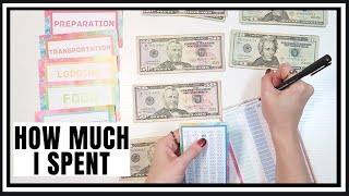 HOW TO BUDGET FOR A VACATION: how much I spent on vacation, vacation cash budgeting