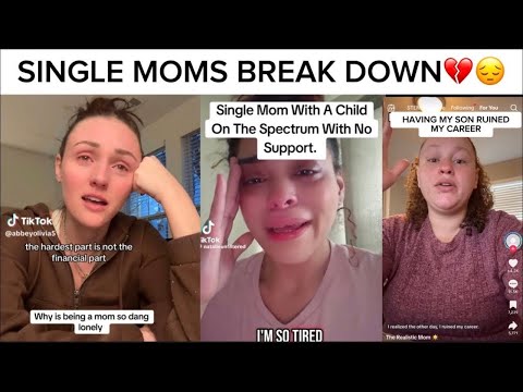 SINGLE MOTHERS BREAK DOWN..😔😔BEING A SINGLE MOM IS AN ENDLESS STRUGGLE‼️🤦‍♀️