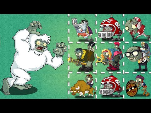 TREASURE YETI vs All Gargantuar & Other Zombies - Who Will Win? - PvZ 2 Zombie Vs Zombie