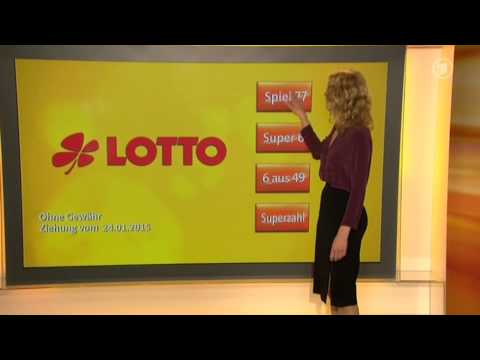 24.01.2015 - die Ziehung der Lottozahlen - ARD