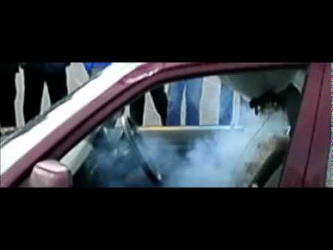 Slow Motion of Driver's Airbag Deploying