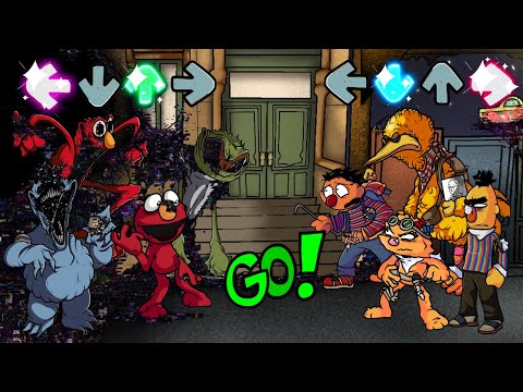 Friday Night Funkin' - Broken Strings Beta (Pibby Sesame Street) - Elmo, Oscar, Cookie Monster