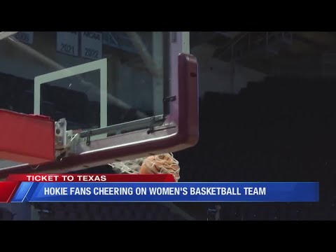Making History; Hokie Fans cheer on Women's Basketball Team elite-eight game