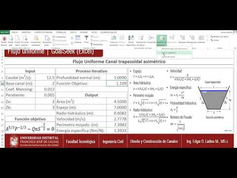 Diseño de Canales Hidráulicos  Video