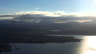 preview picture of video 'Senja, Silsand and Finnsnes (north Norway) from Varden'