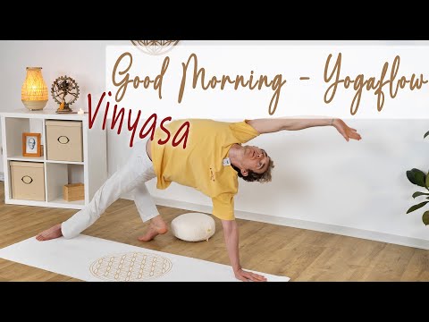 Guten Morgen Yogaflow mit Patrick |  Vinyasa Yoga | 15 Minuten |  Yoga Vidya