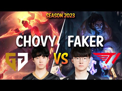 GEN Chovy vs T1 Faker - Chovy AKALI vs Faker SYLAS Mid - Patch 13.18 KR Ranked
