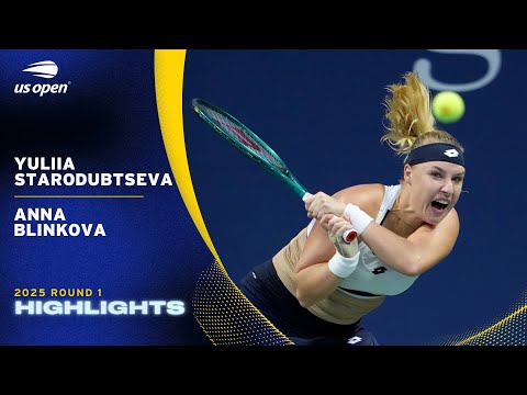 Yuliia Starodubtseva vs. Anna Blinkova Highlights | 2025 US Open Round 1