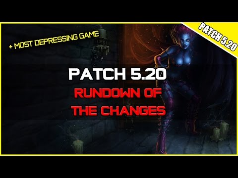 ✔ Patch 5.20 Rundown of the Changes + MOST DEPRESSING GAME I'VE EVER HAD | LoL | Season 5