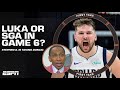 Stephen A. would rather have Luka Doncic in Game 6 over SGA 👀 | First Take