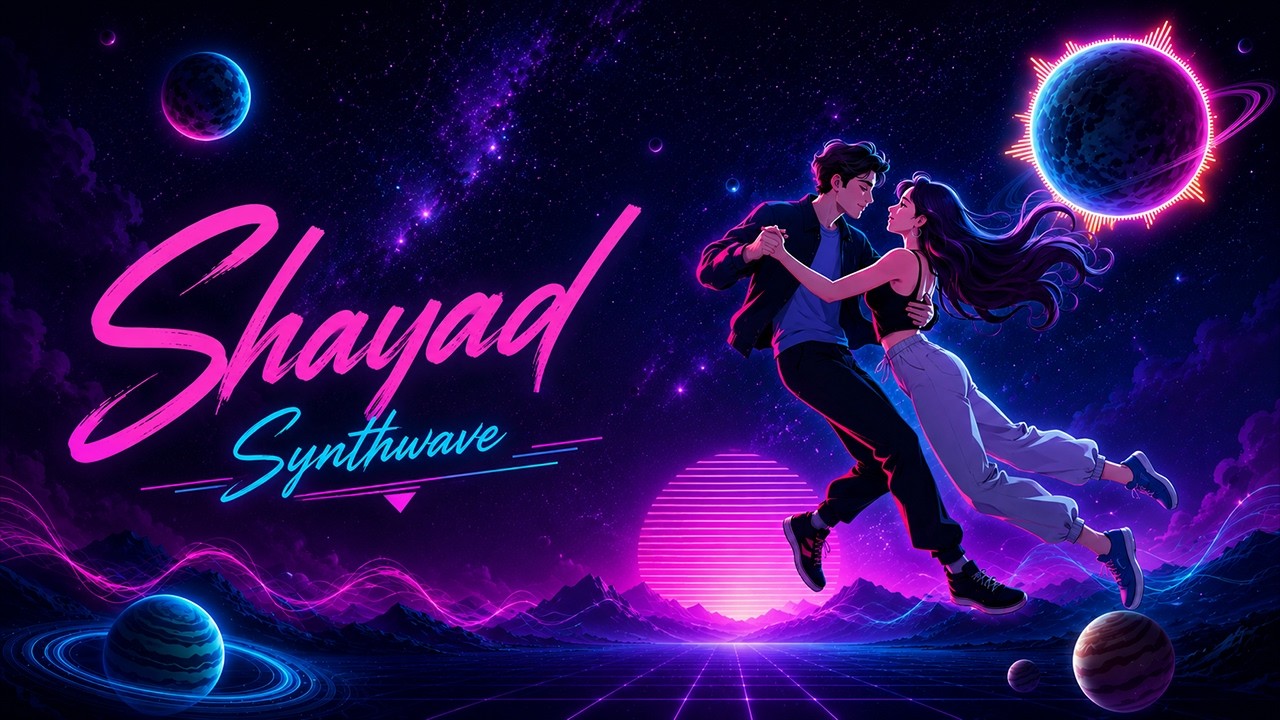 Shayad Synthwave (Visualiser) | Arijit Singh | Pritam | VDJ Fly & Snasty Music | Love Aaj Kal