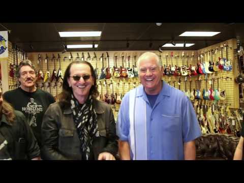 Geddy Lee from Rush visits Norman's Rare Guitars
