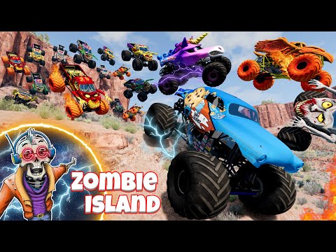 Monster Jam INSANE Zombie Island Adventure #17 | Racing, Freestyle, and High Speed Jumps