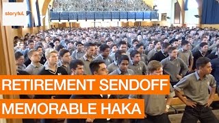 High School Boys Honour Retiring Teacher With Moving Haka (Storyful, Inspiring)
