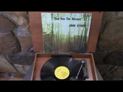 John Stines God Has The Answer LP Christian Gospel Rare VTG Private Press