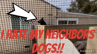 HOW TO “TRY” AND STOP THE NEIGHBORS BARKING DOGS #barking #dogs #viral #gardening #peace #quiet #sub