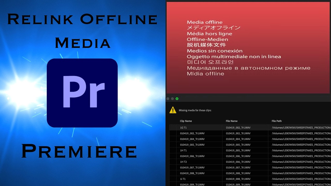 How to Relink Offline Media in Premiere Pro 2026