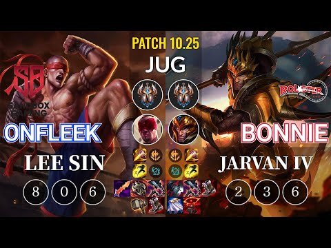 SB OnFleek Lee Sin vs KT Bonnie Jarvan IV Jungle - KR Patch 10.25