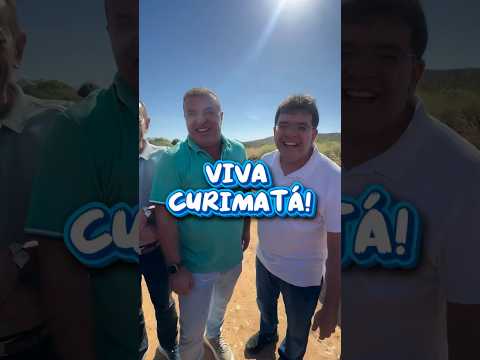 Em Curimatá, ao lado do prefeito Adelmo, acompanhei as obras em andamento no município