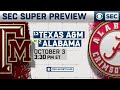 SEC Super Preview: No. 13 Texas A&M at No. 2 Alabama | CBS Sports HQ