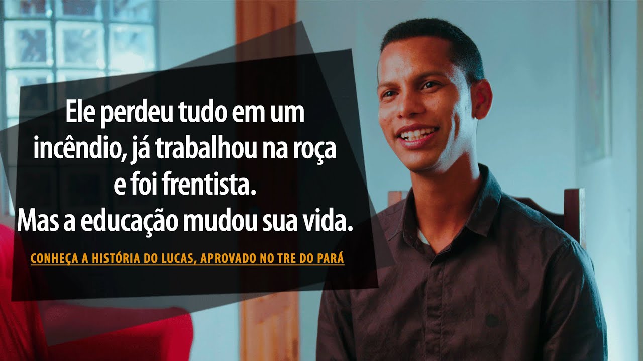 Ele cresceu na área rural, foi frentista por 10 anos e hoje é Técnico do TRE-PA
