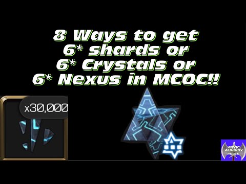 8 Ways on How to Get 6 stars in MCOC! Including how to get: 6* shards, 6* Crystals & 6* Nexus!
