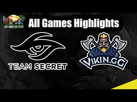 Team Secret vs Vikin.gg - All Games Highlights - ESL Los Angeles 2020 DOTA 2