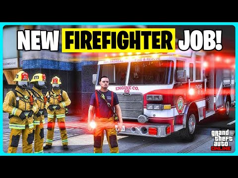 Firefighter Odd Job is FUN in GTA Online