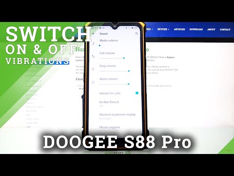 Open & Manage Vibration Settings - DOOGEE S88 Pro