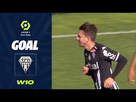 Goal Adrien HUNOU (10' - SCO) ANGERS SCO - RC STRASBOURG ALSACE (2-3) 22/23