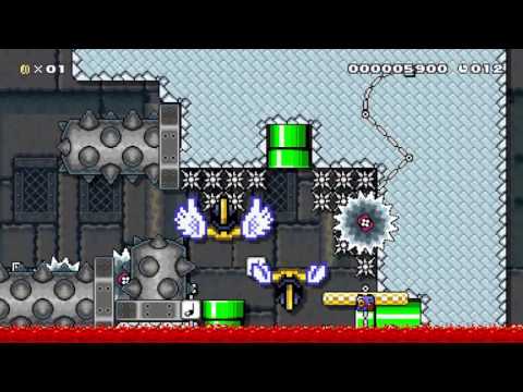 just walk:one pixel from dying 3 by kataklysm 一SUPER MARIO MAKER一 No Commentary 1AK