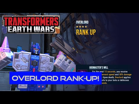 OVERLORD 4-STAR RANK UP AND NEW ABILITY! - Transformers Earth Wars (Final episode of Year Five!)