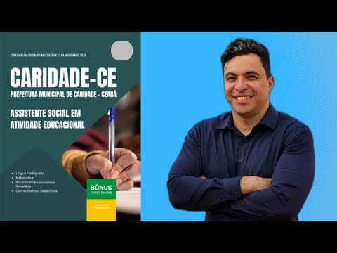 Apostila Concurso Prefeitura de Caridade-CE 2025 - Assistente Social em Atividade Educacional