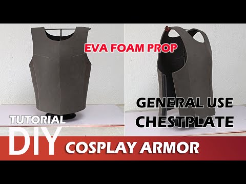 General use Basic Chest Armor Chest plate cosplay Tutorial (template pattern included)