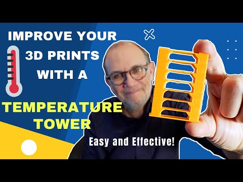 Print a Temperature Tower to Improve your 3D Prints -- Cura 4.13.1