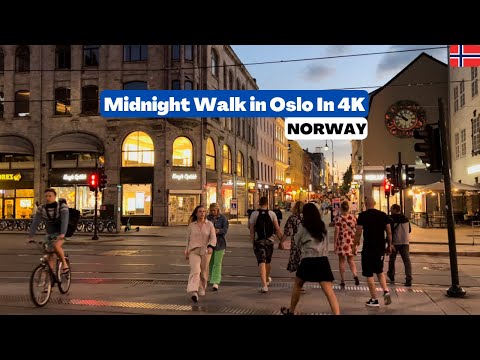 Oslo Norway 🇳🇴- July 02 - 2022 - 4K60fps-HDR Walking Tour